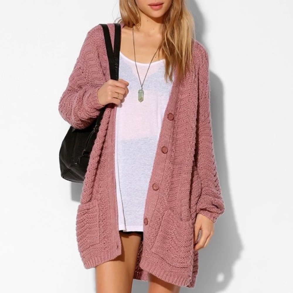 UO KIMCHI BLUE Cozy Zigzag Cardigan